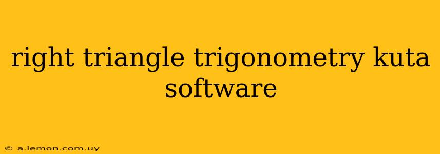 right triangle trigonometry kuta software