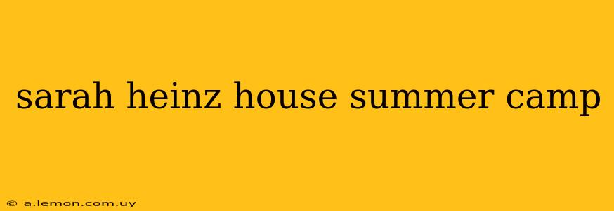 sarah heinz house summer camp