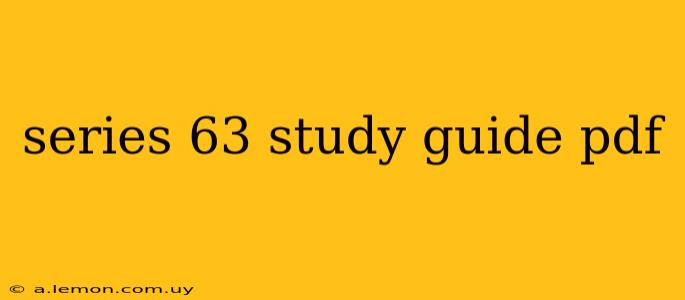 series 63 study guide pdf