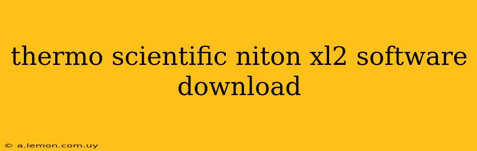 thermo scientific niton xl2 software download