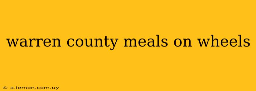 warren county meals on wheels