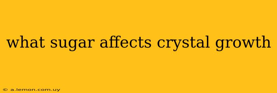 what sugar affects crystal growth