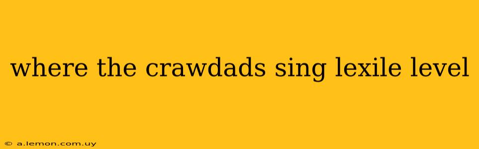 where the crawdads sing lexile level