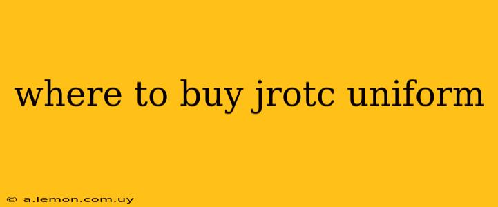 where to buy jrotc uniform