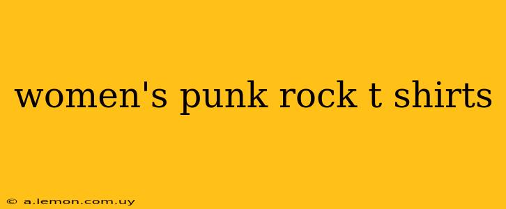 women's punk rock t shirts