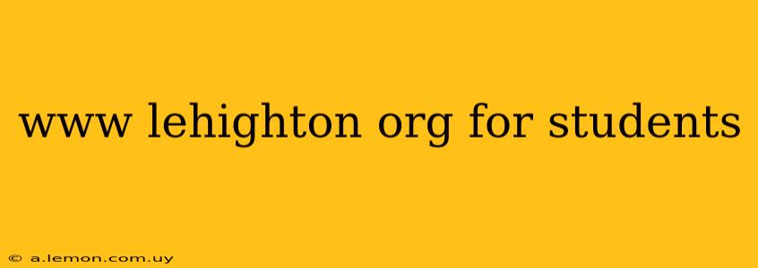 www lehighton org for students